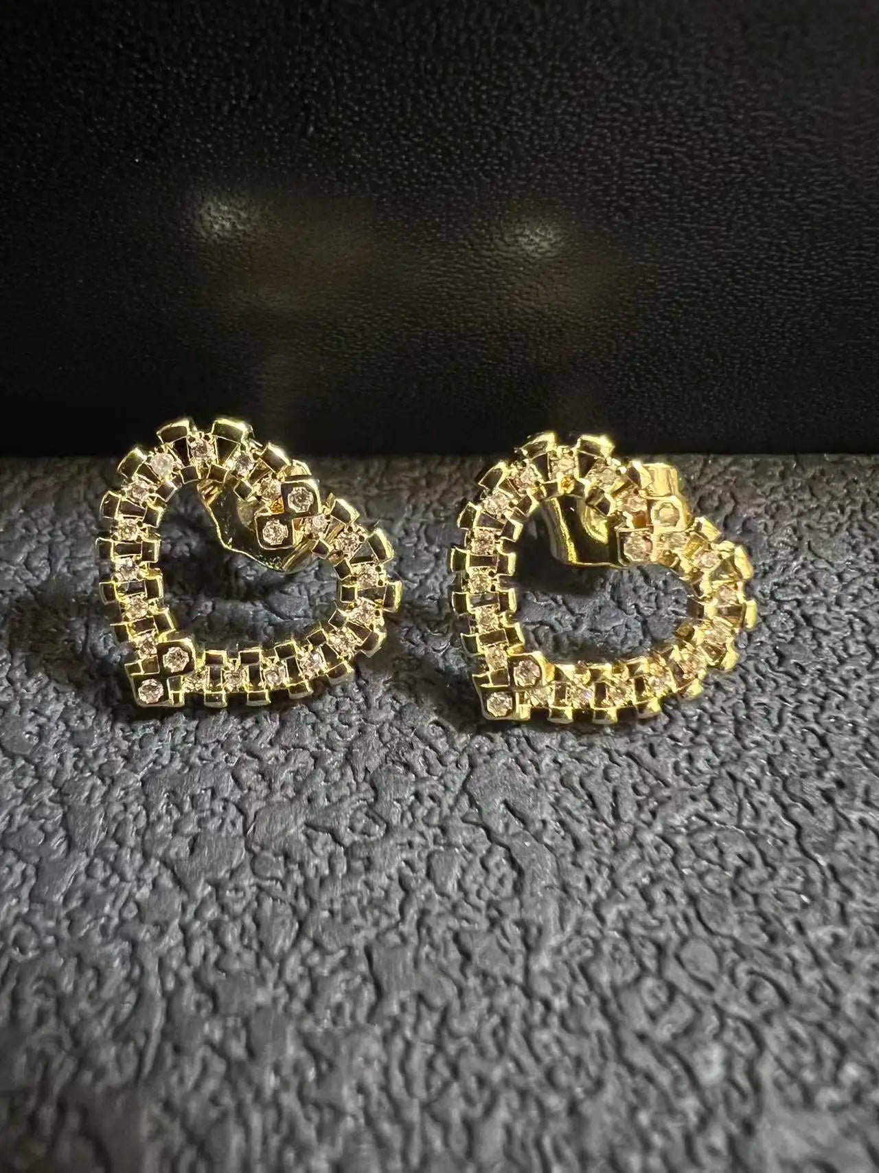 Nugget Heart  Stud Earrings