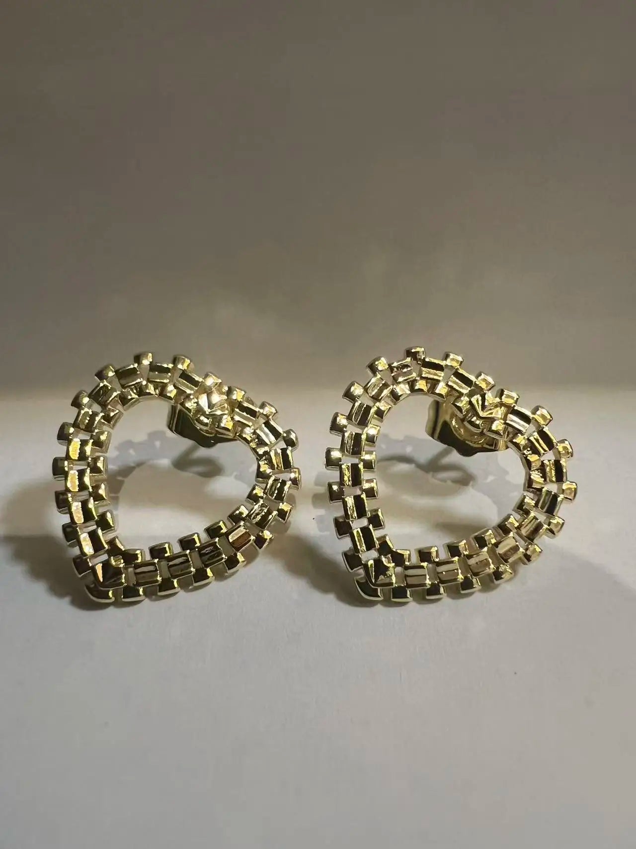 Nugget Heart  Stud Earrings
