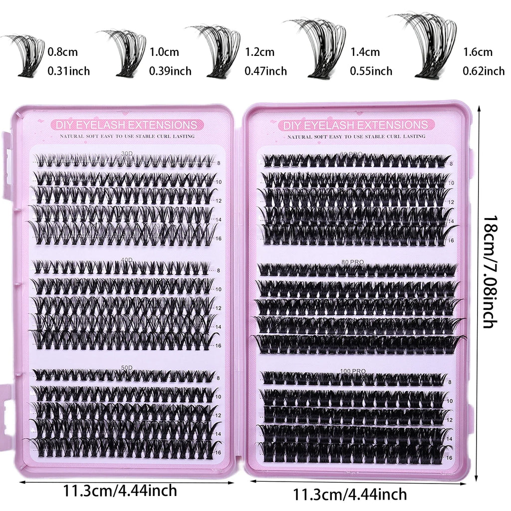 30 Rows Individual Lashes Clusters