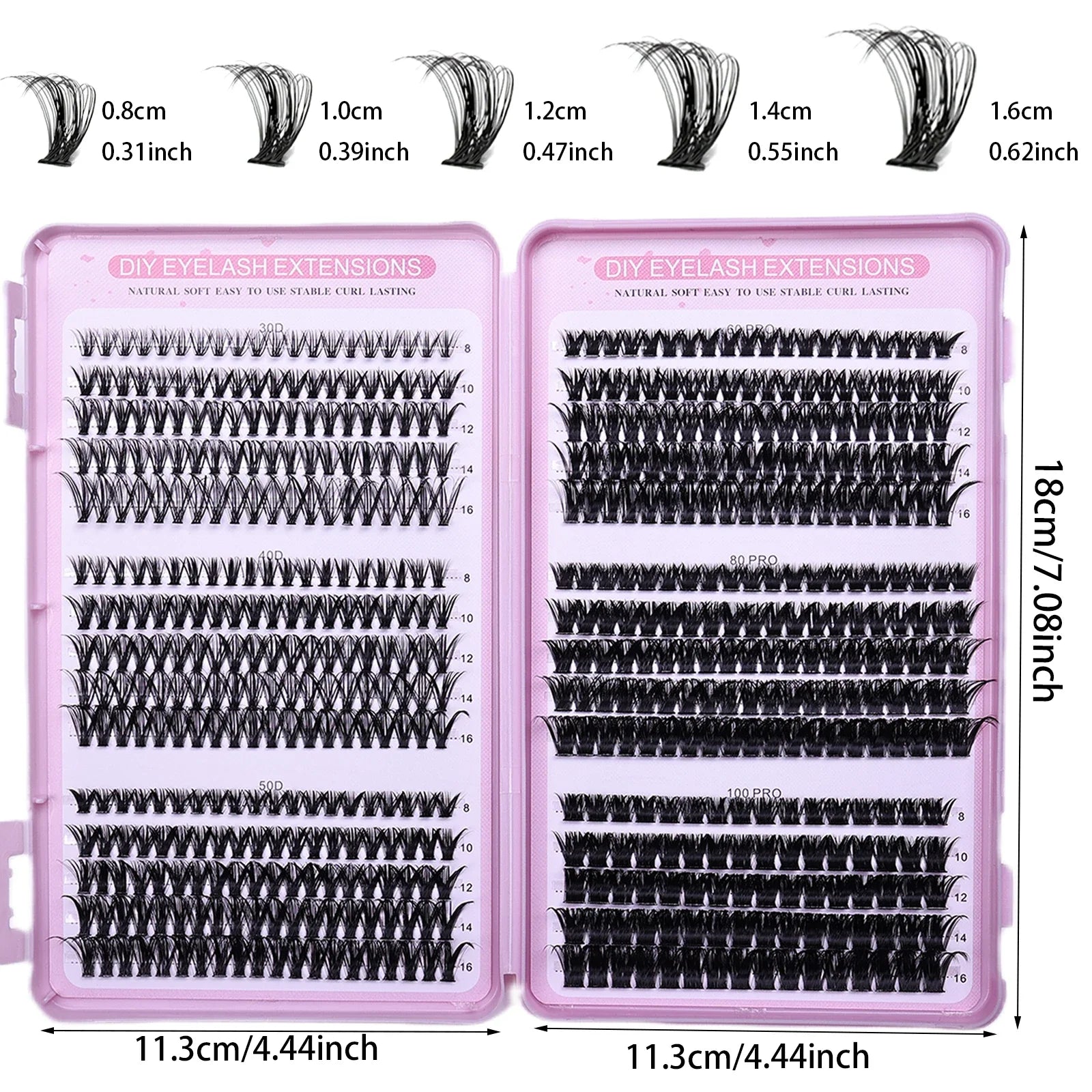 30 Rows Individual Lashes Clusters