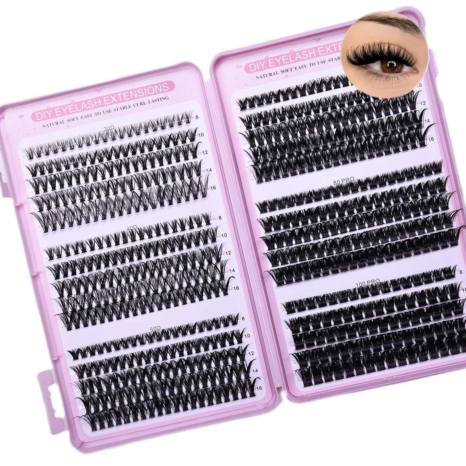 30 Rows Individual Lashes Clusters